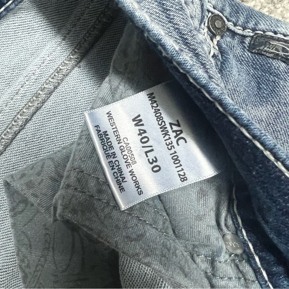 Silver Jeans Men’s 40x28 Zac Joga Medium Wash Blue Straight Relaxed Baggy Denim - Picture 9 of 10